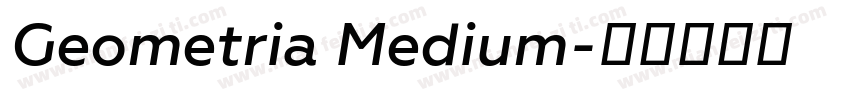 Geometria Medium字体转换